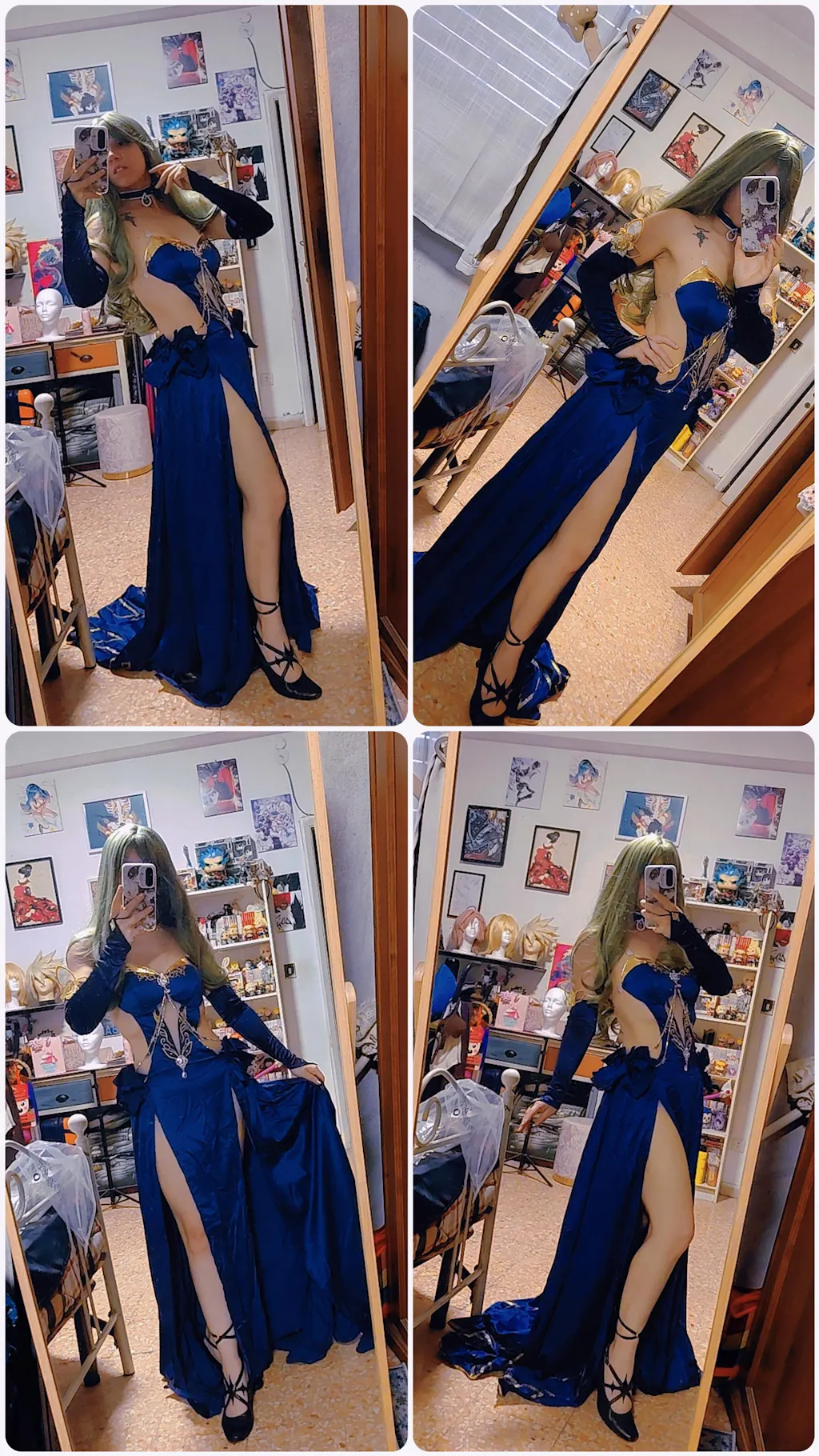 【In Stock】Uwowo Anime Code Geass: C.C. CC Chessboard Party Gown Mahjong Soul Collab Cosplay Costume