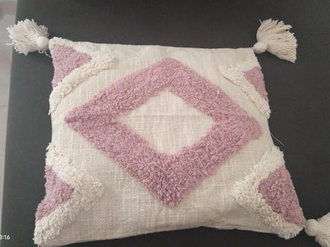 The Tufty Rose Cushion Cover