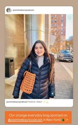 The Everyday Bag in Warm Orange