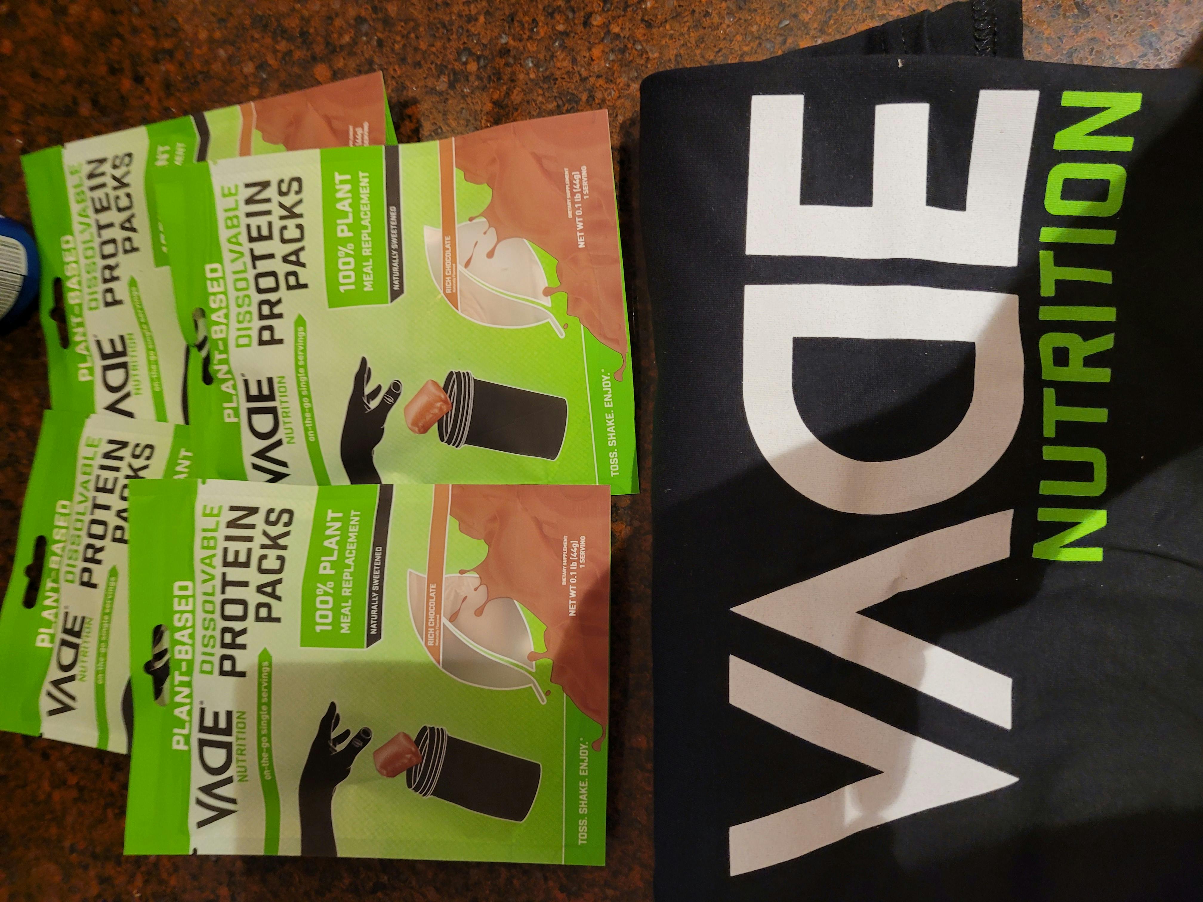 Trying VADE Nutrition Protein from Shark Tank