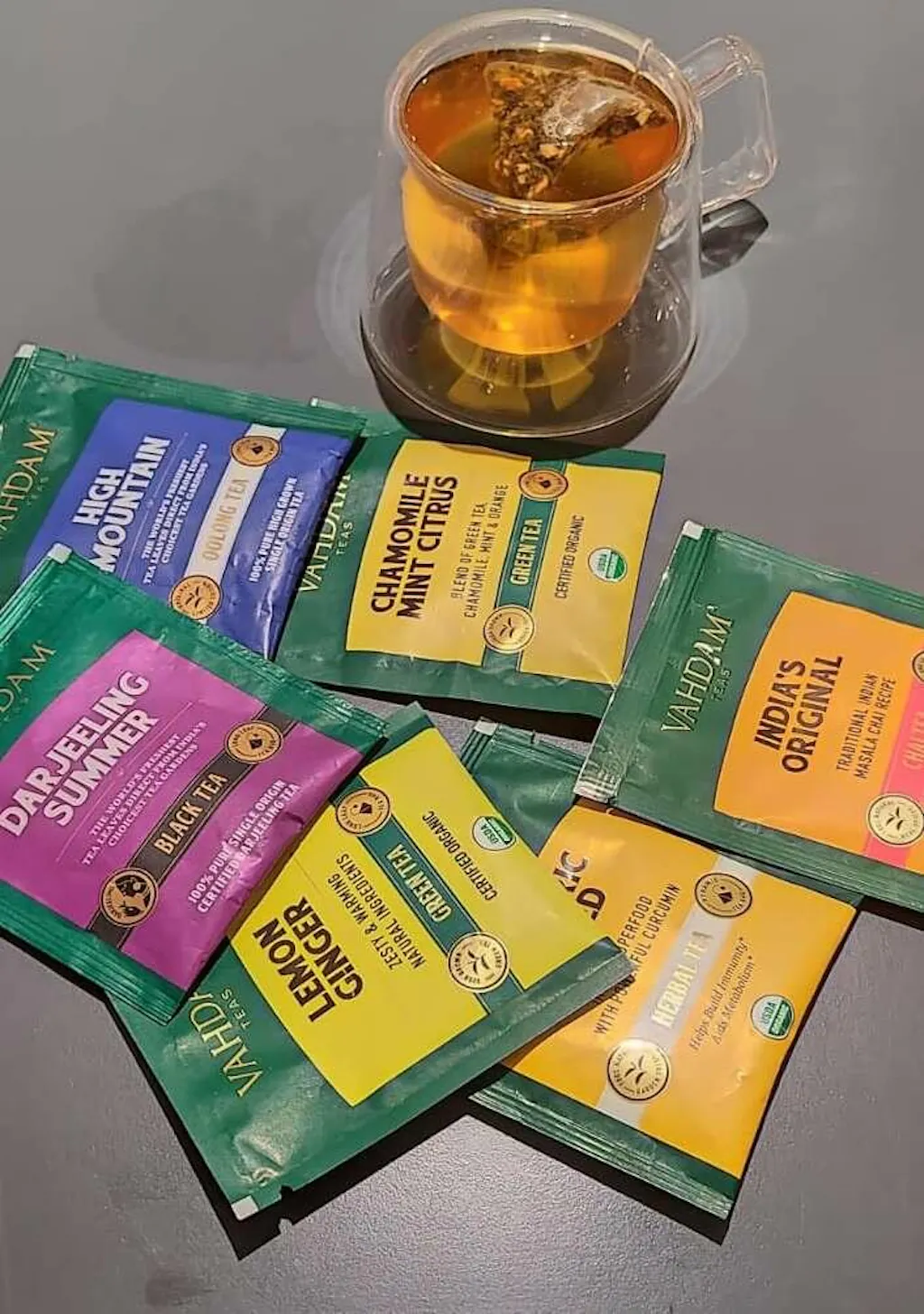 Turmeric Ginger Herbal Tea Tisane, 100 Count VAHDAM® USA