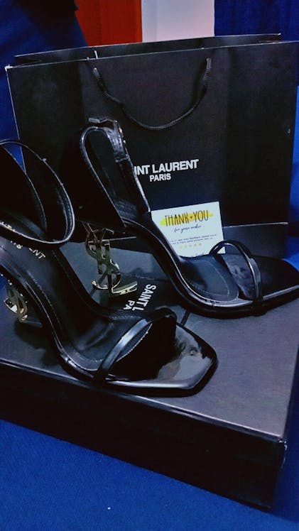 Laurent Opyum Ysl Ysl Heels Fake Black Opyum Heel (Original With