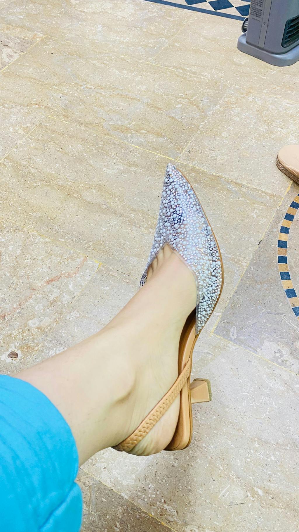 Nova Crystal Slingback Heel