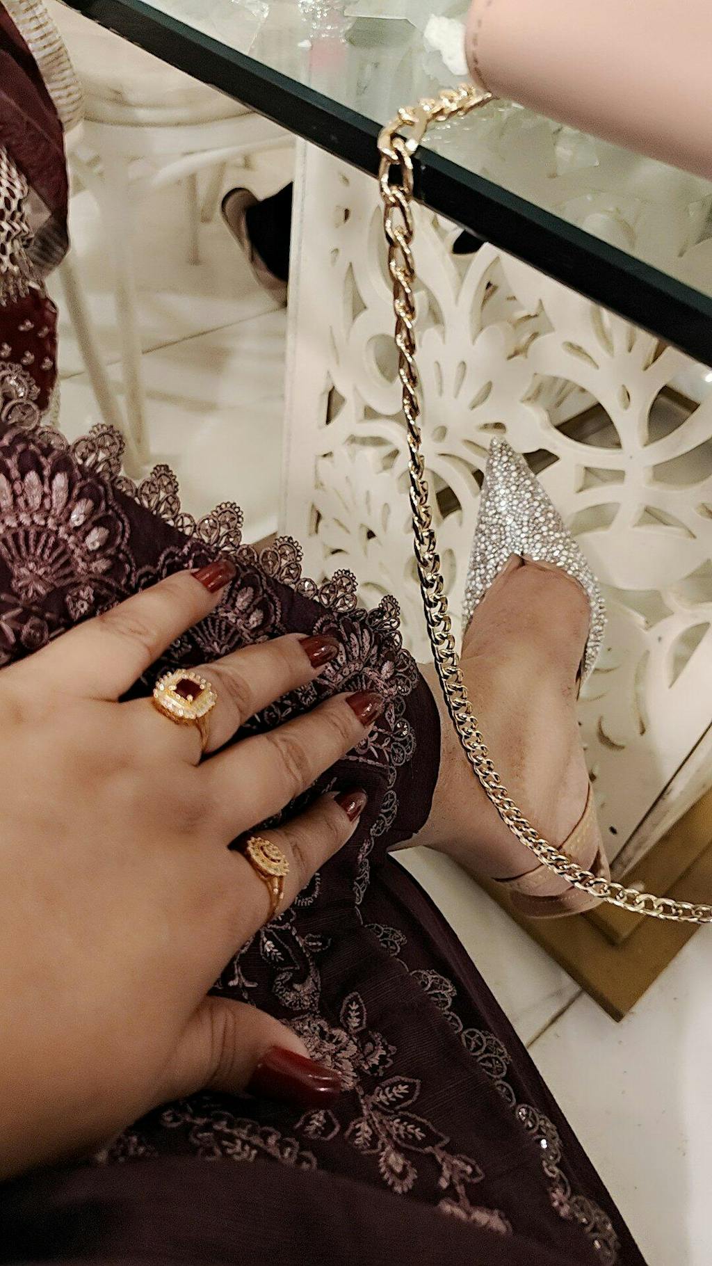 Nova Crystal Slingback Heel