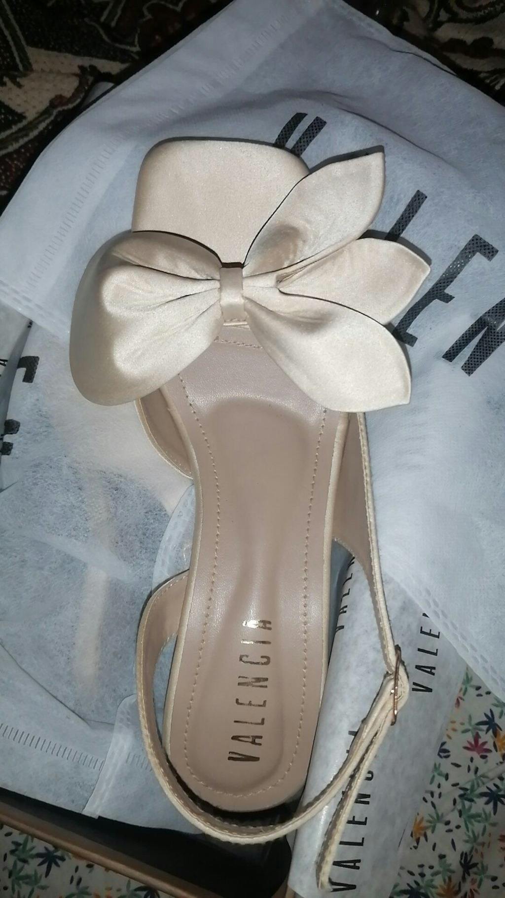 Ivory Bow Slingback Heels