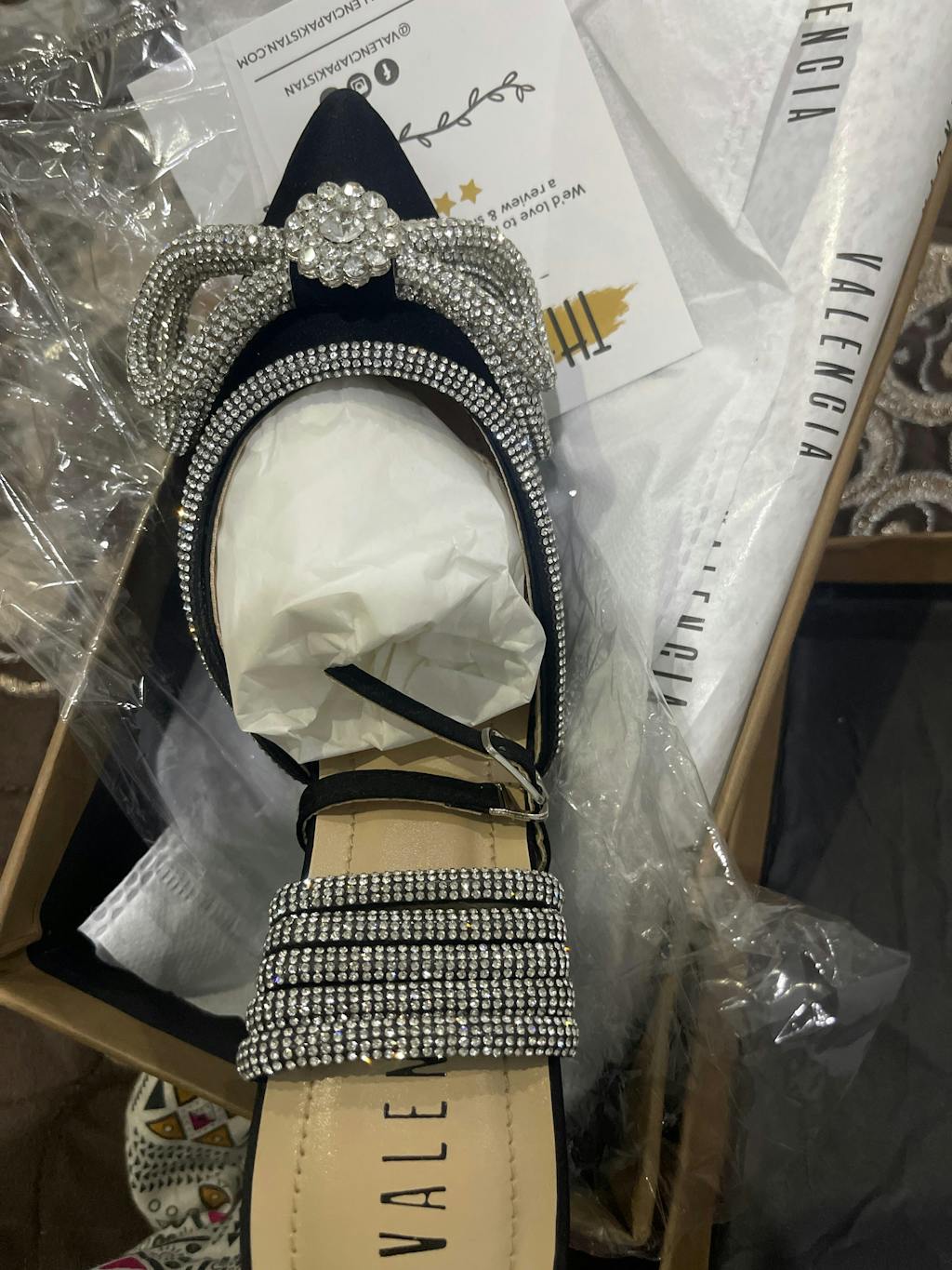 Alexandria Rhinestone Bow Heel