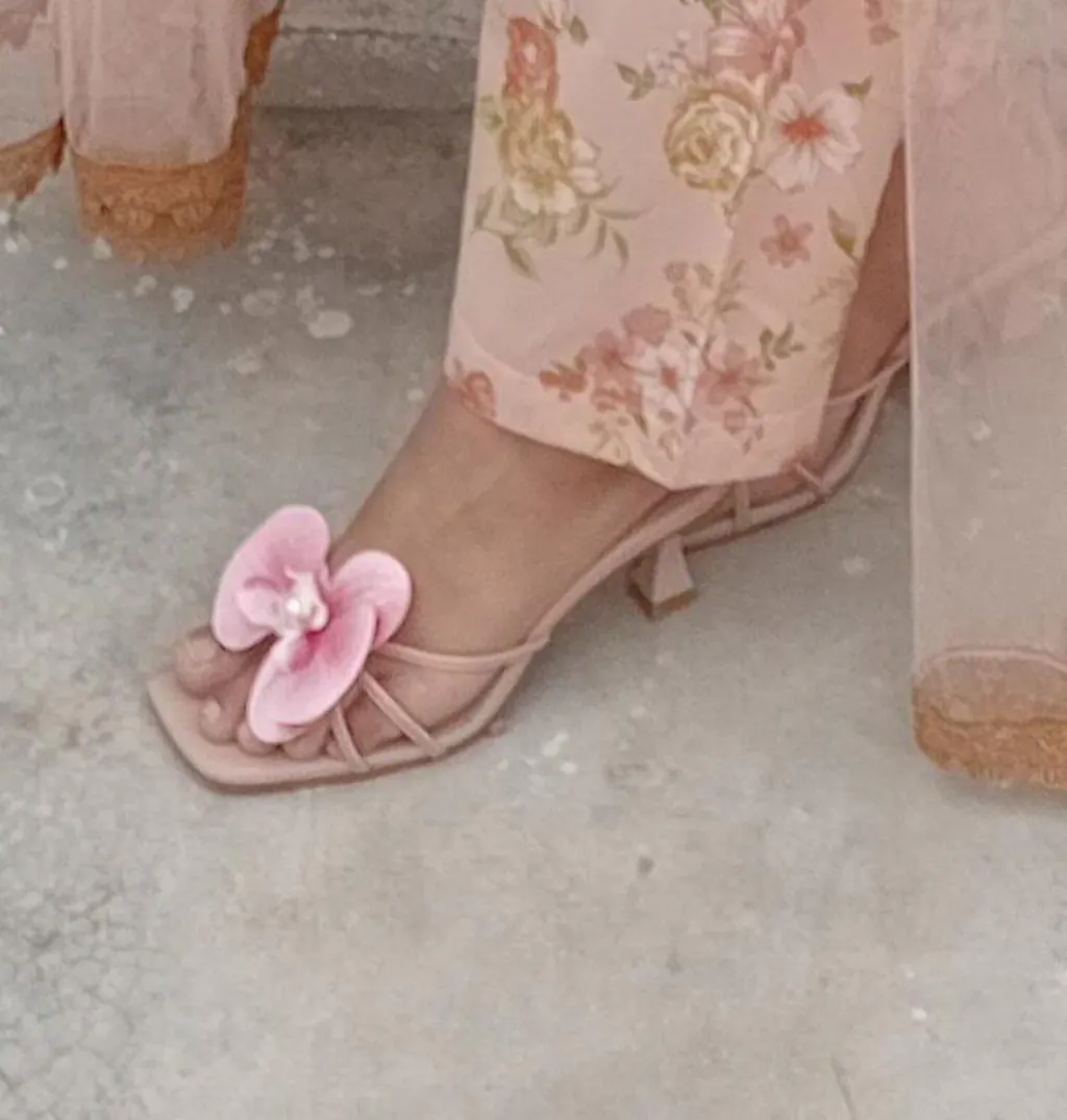 Rose Marie Flower Heel