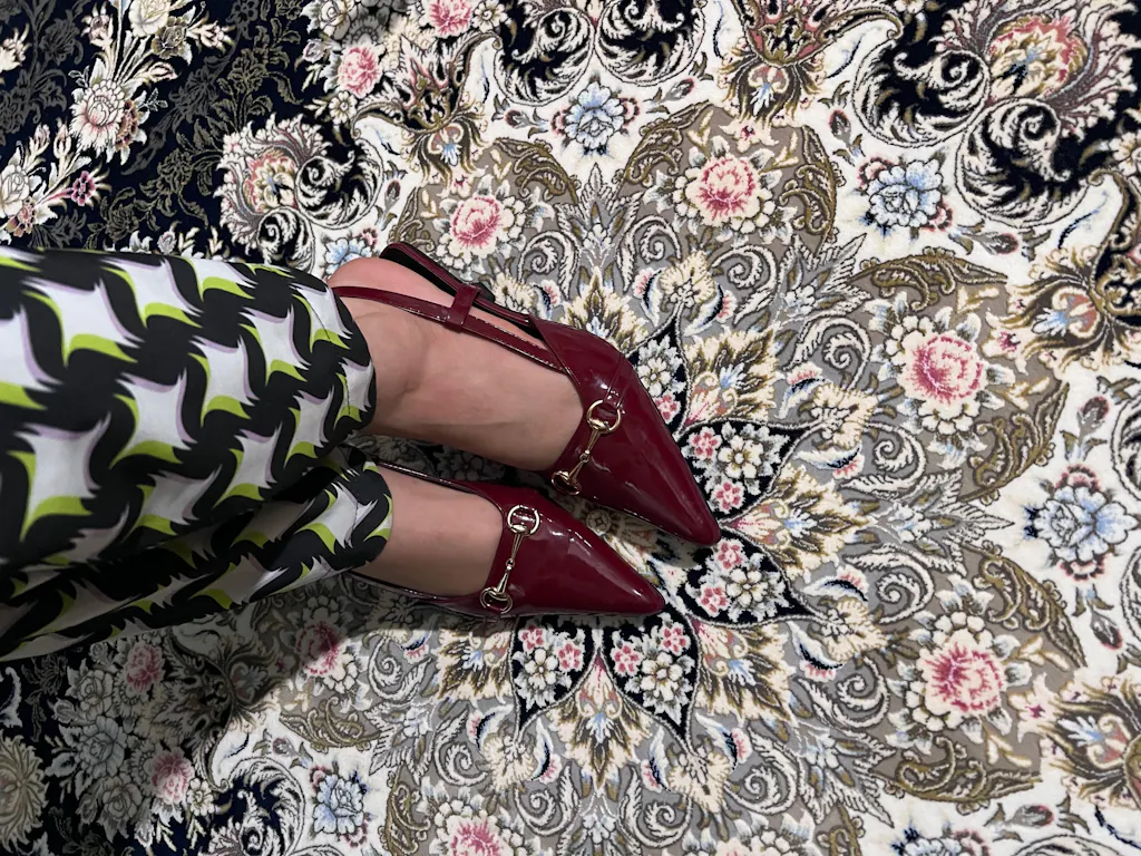 Emily Horsebit Slingback Heel