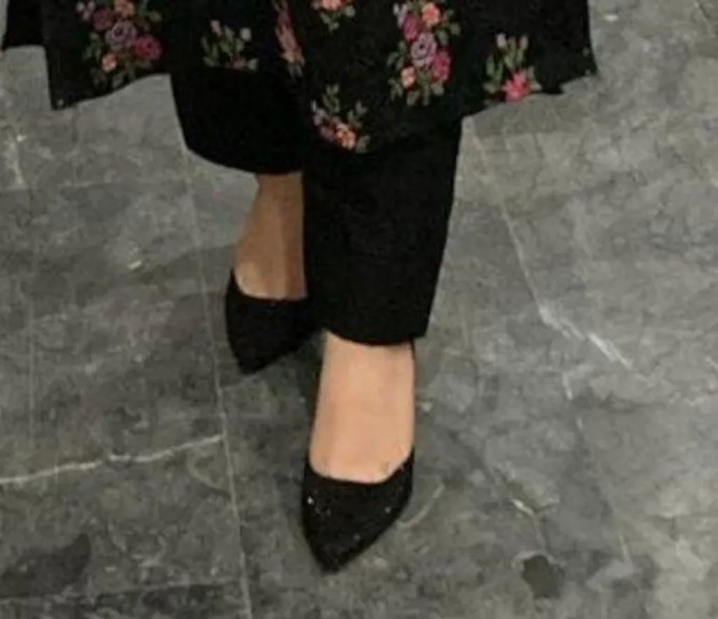 Rhinestone Slingback Heel