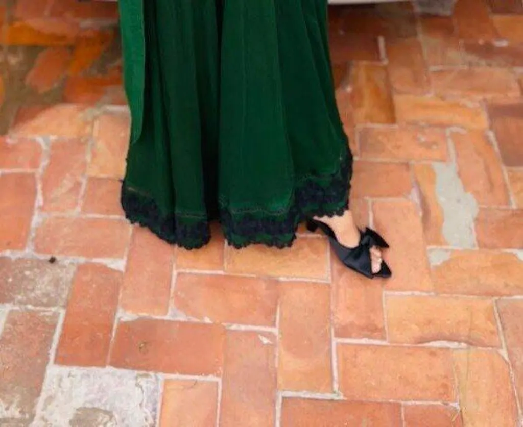 Lisa Bow Open Toe Heel