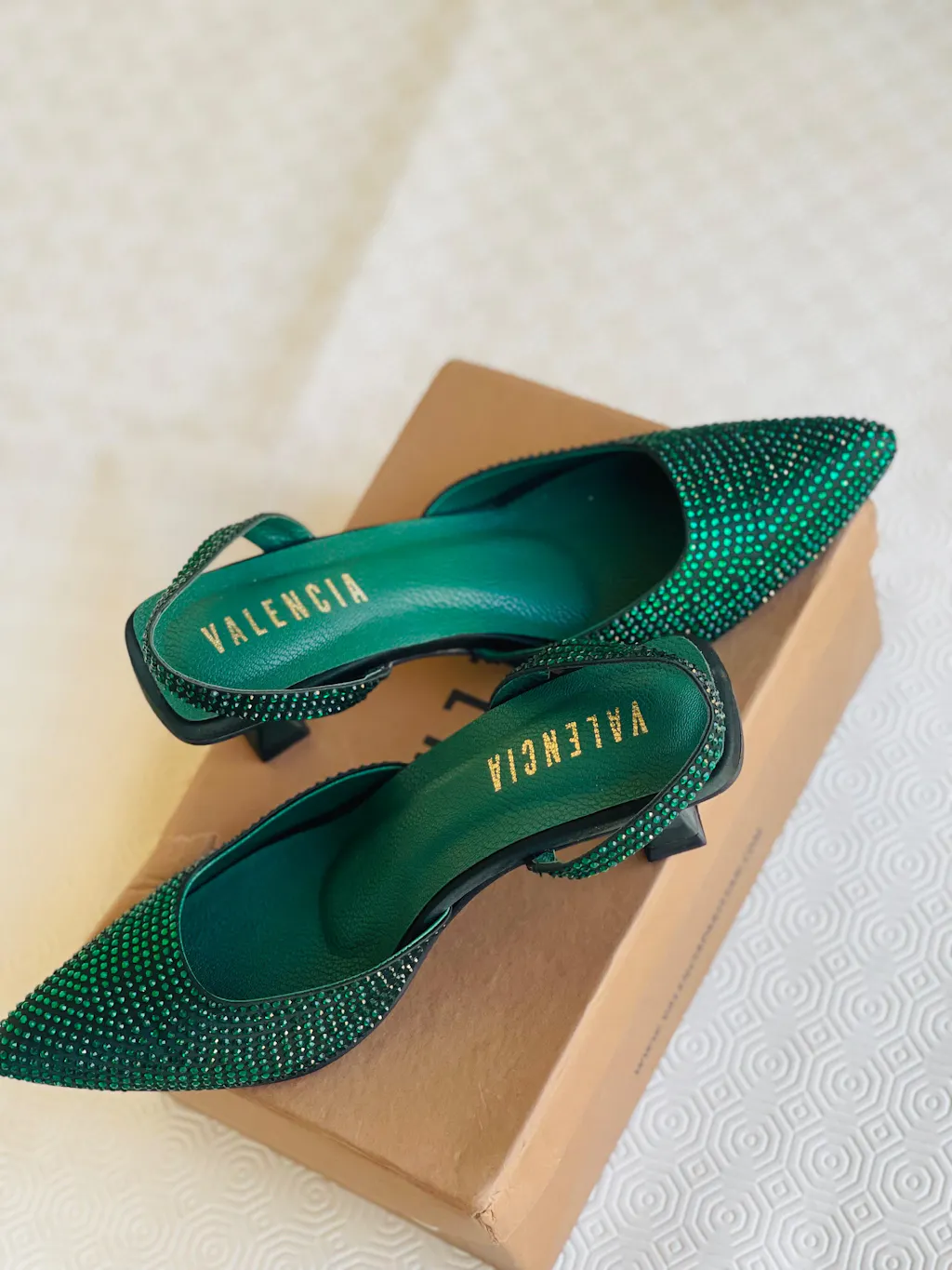 Rhinestone Slingback Heel