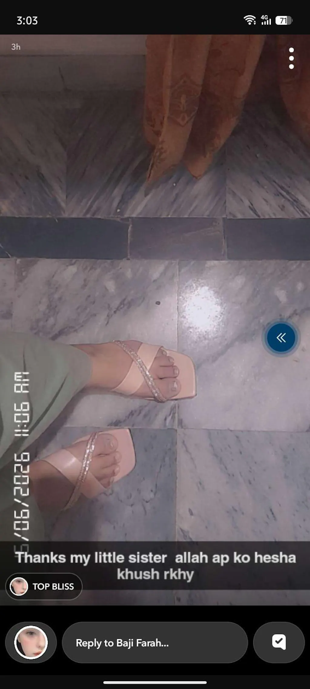 Pink Cross Crystal Slipper