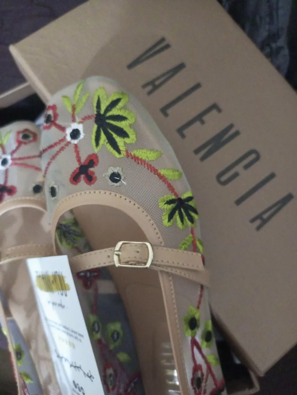 Multi Floral Embroidery Pumps