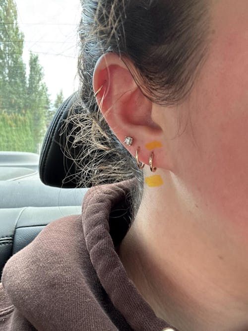 Rowan Solid Gold Huggie Hoop Earring