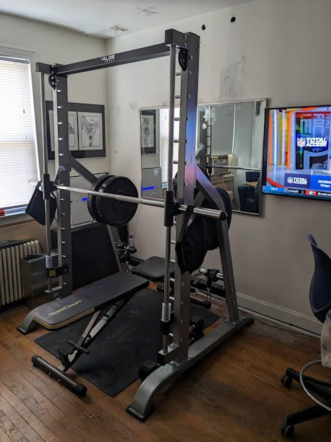 Smith Machine with Olympic Storage Pegs