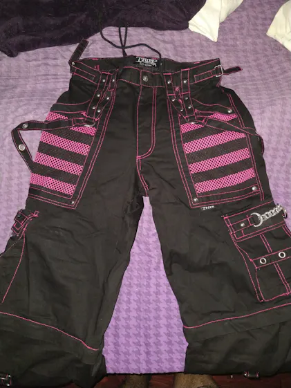 Tripp Electro Pants [Black/Pink] – VampireFreaks 
