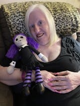 Collectable Soft Plush Doll - VIOLA - THE GOTH RAG DOLL