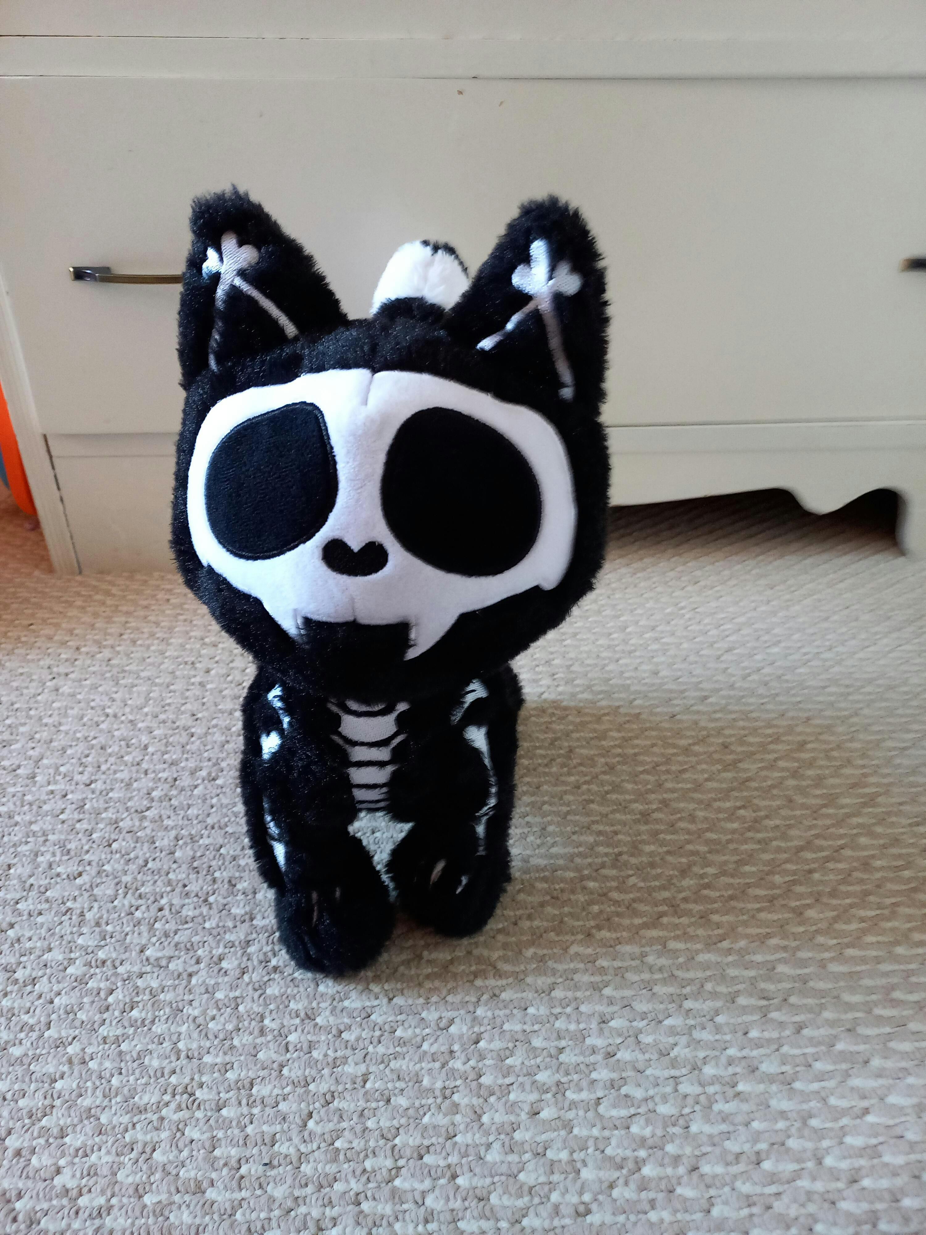 スカルキャット ぬいぐるみ Skelekitty Plush Toy – VampireFreaks