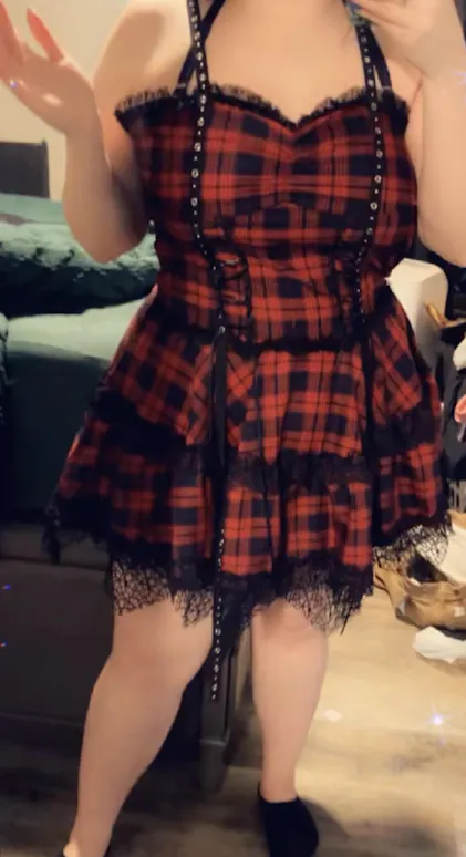 Girl in the Band Plaid Punk Dress  VampireFreaks