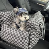 Secure Dog Car Seat with Anti-drop Hooks Waterproof Detachable