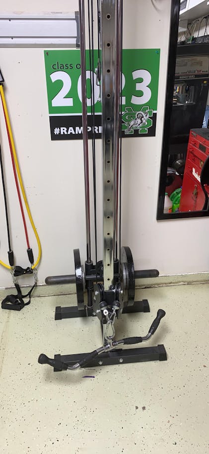 Titan Fitness Wall Mounted Tricep Machine Pulley System Lat