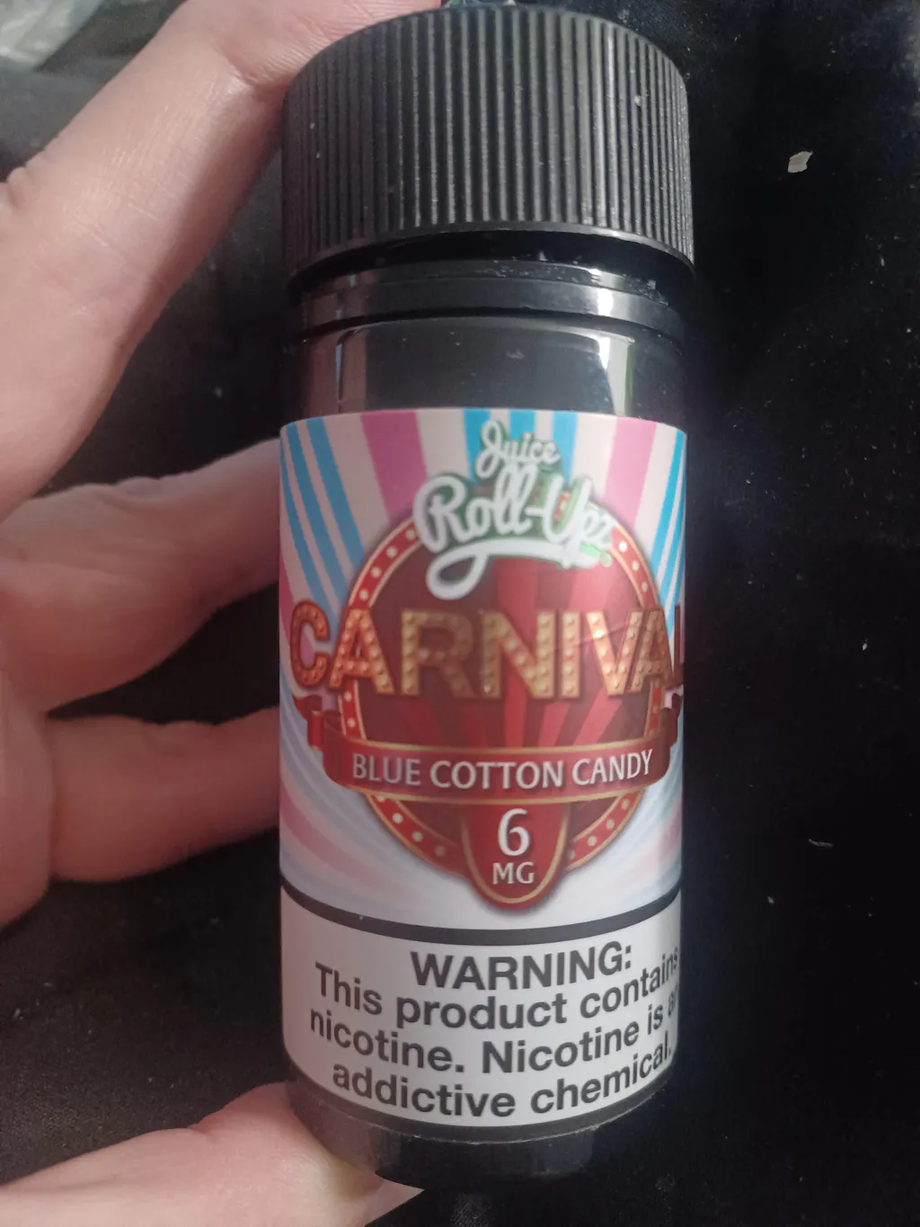 Juice Roll Upz E-Liquid - Carnival Blue Cotton Candy - 100mL | Only $9.99