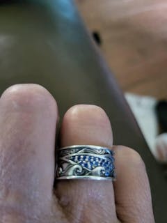 Ring with CZ Sterling Silver Fashion Handmade Jewelry