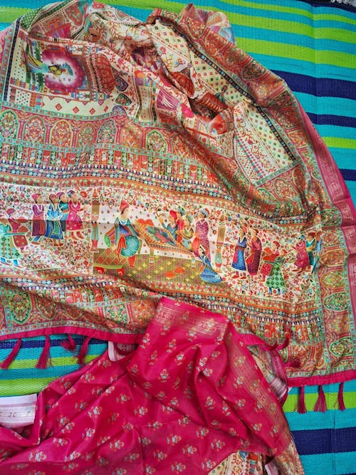 Soft Silk Pashmina Kashmiri Print Saree