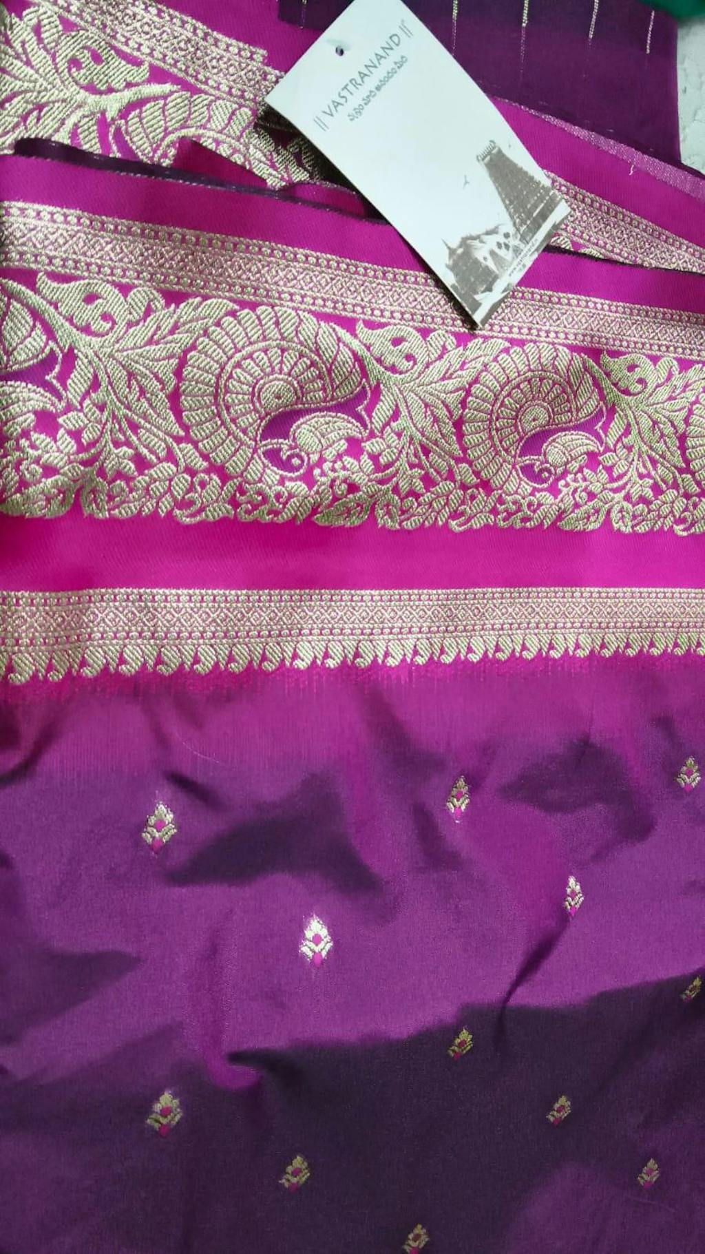 Magenta Soft Silk Kanjivaram Saree