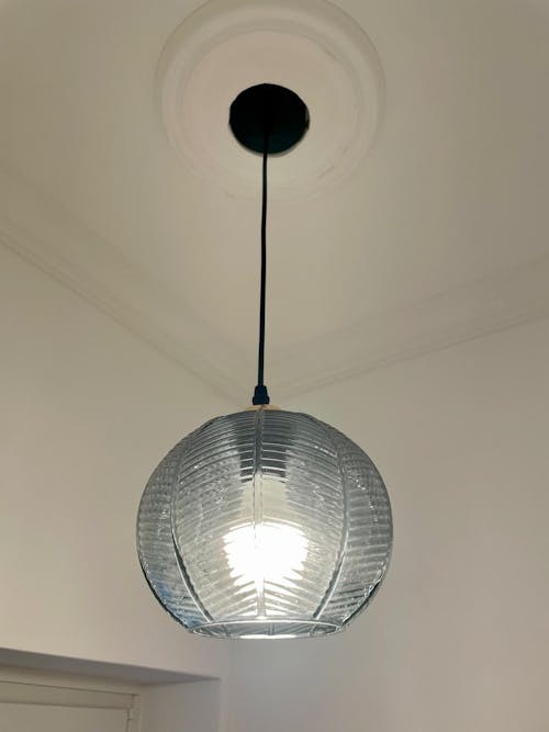 Pendant Light Minimalist Elegant Frosted Glass, Green