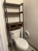 VECELO Over The Toilet Storage Rack/Freestanding Bathroom Organizer wi