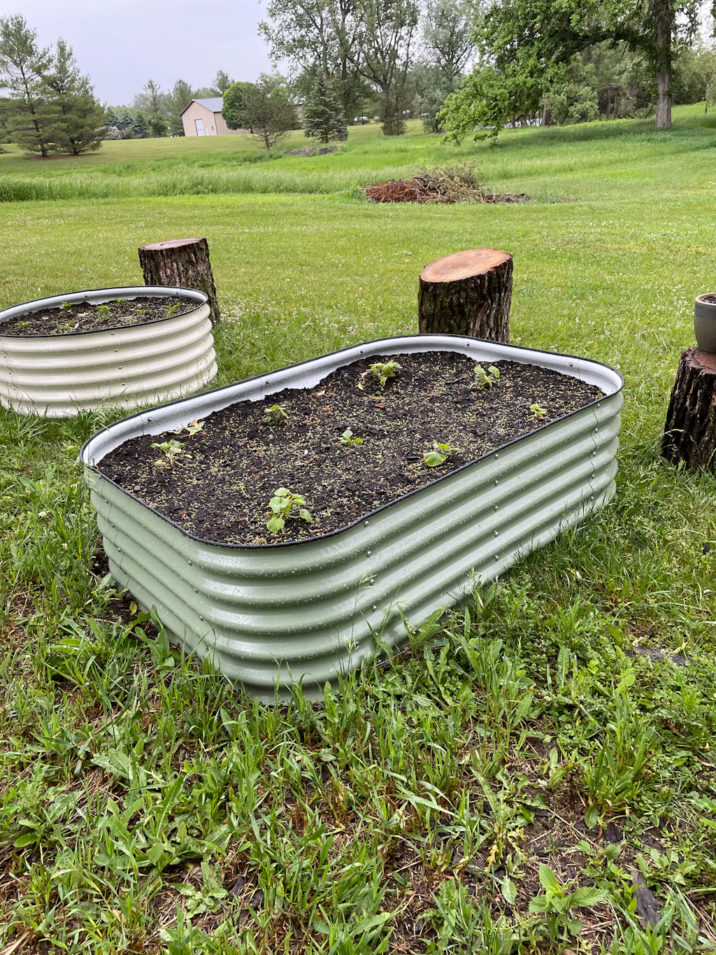 Shop 6 in 1 Modular Metal Raised Garden Bed Kit Raised Garden Bed