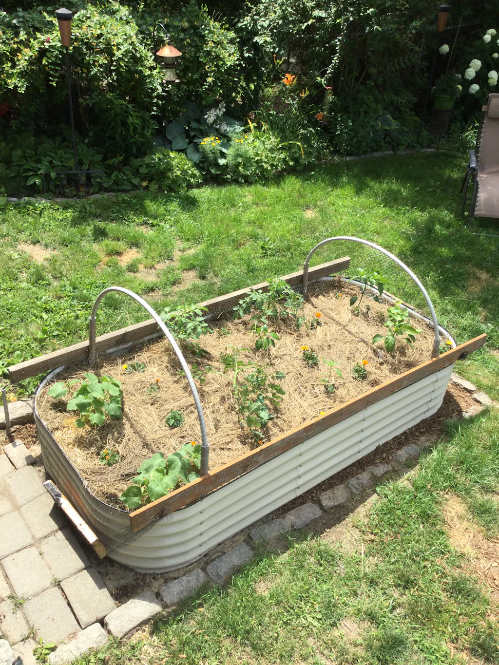 Vego Garden 17" Tall 10 in 1 Modular Metal Raised Garden Bed Kit