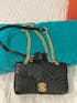 Women's Genuine Leather Love Diamond Chain Crossbody Bag