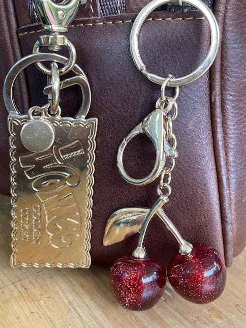 Velvet Cherry Bag Charm