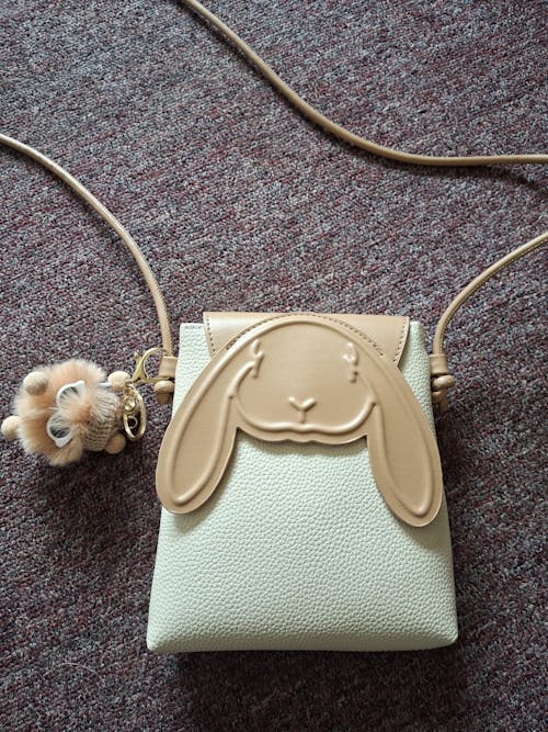 Rabbit - Inspired Women's Genuine Leather Mini Crossbody Phone Bag