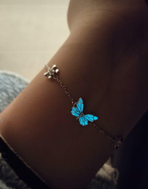 Luminous Dream Blue Butterfly Bracelet