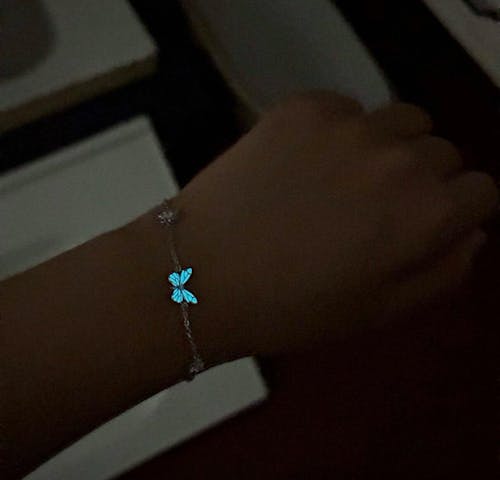 Luminous Dream Blue Butterfly Bracelet