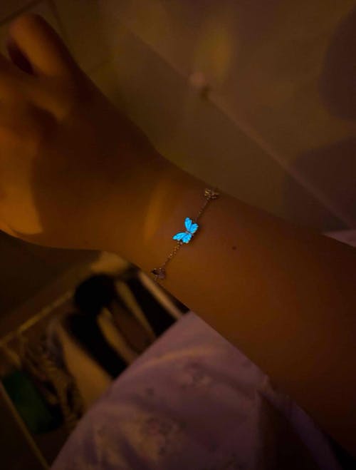 Luminous Dream Blue Butterfly Bracelet