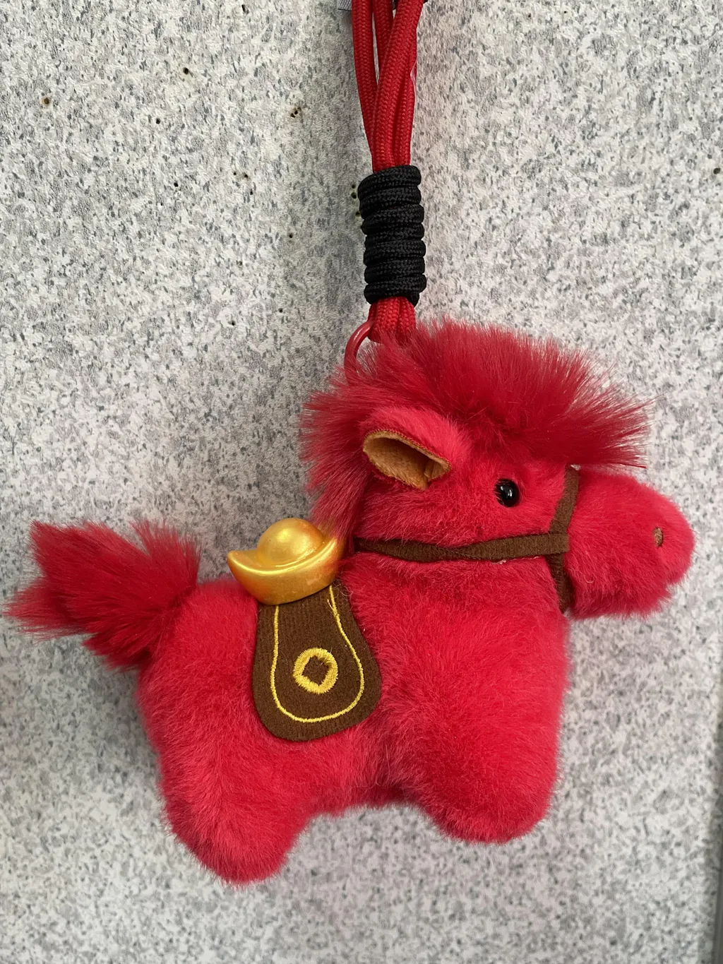 Cozy Holiday Pony Plush Charm