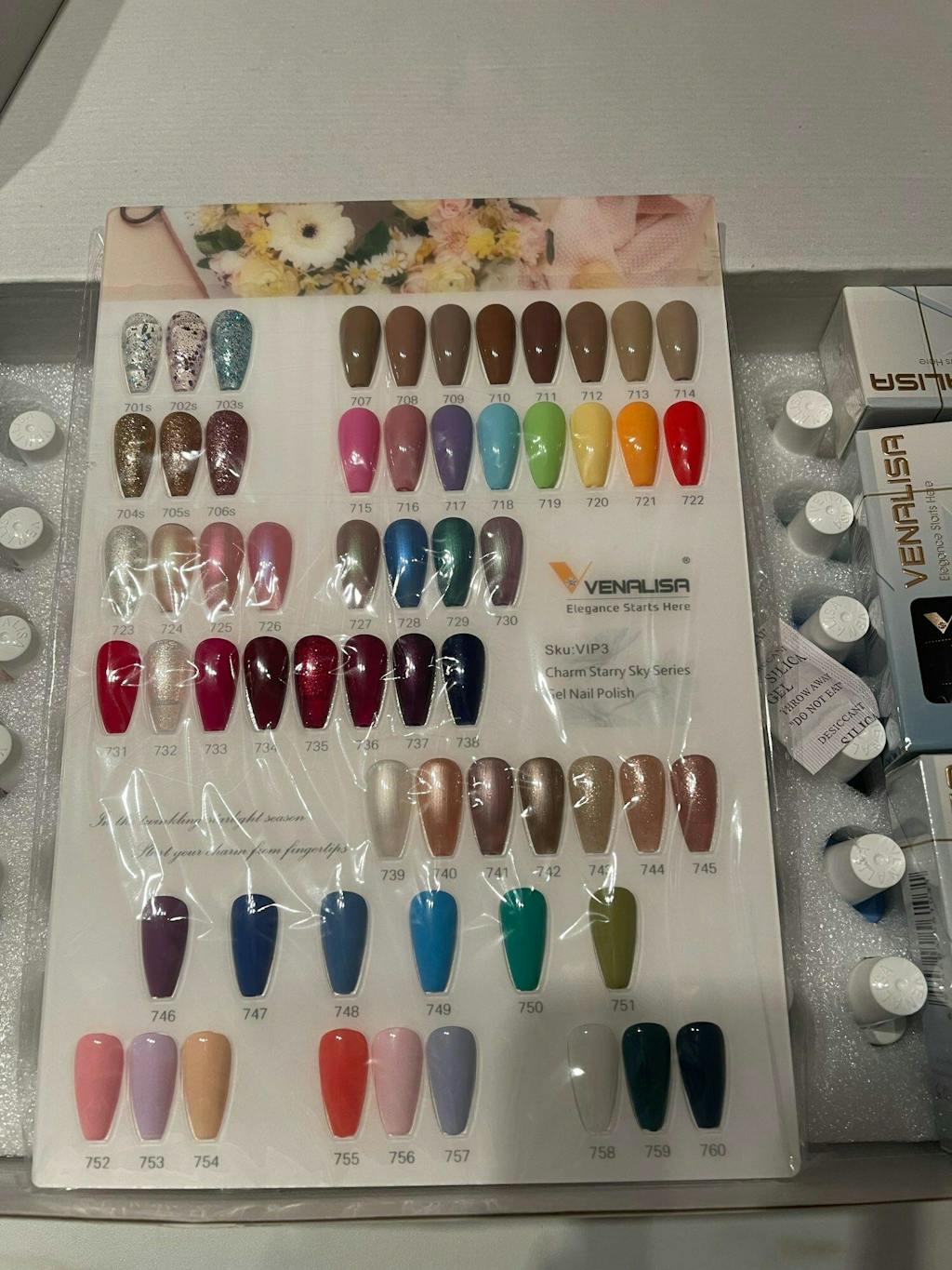 Venalisa VIP3 Nail Gel Polish Whole Set 60 Colors Manicure Kit