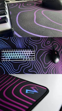 Venatos XXL Mousepad - Black RGB Wave