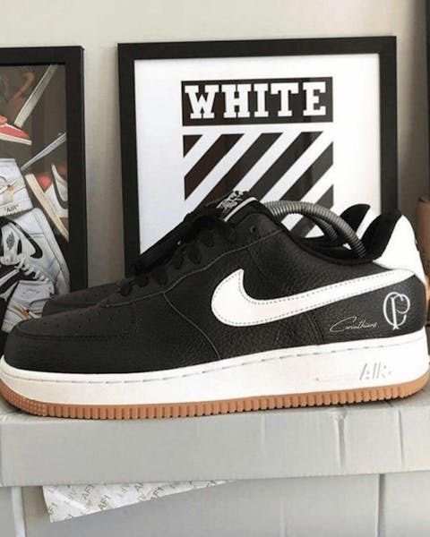 Exclusivo: Tênis Air Force White Black Obsidian Signature Customizado do Timão + *BRINDE 1x Caneca Oficial* - EDIÇÃO LIMITADA