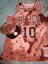 MITCHELL AND NESS 1990 Bj Armstrong Chicago Bulls Reflective Swingman Jersey  TFSM1115-CBU90BARCAMO - Shiekh