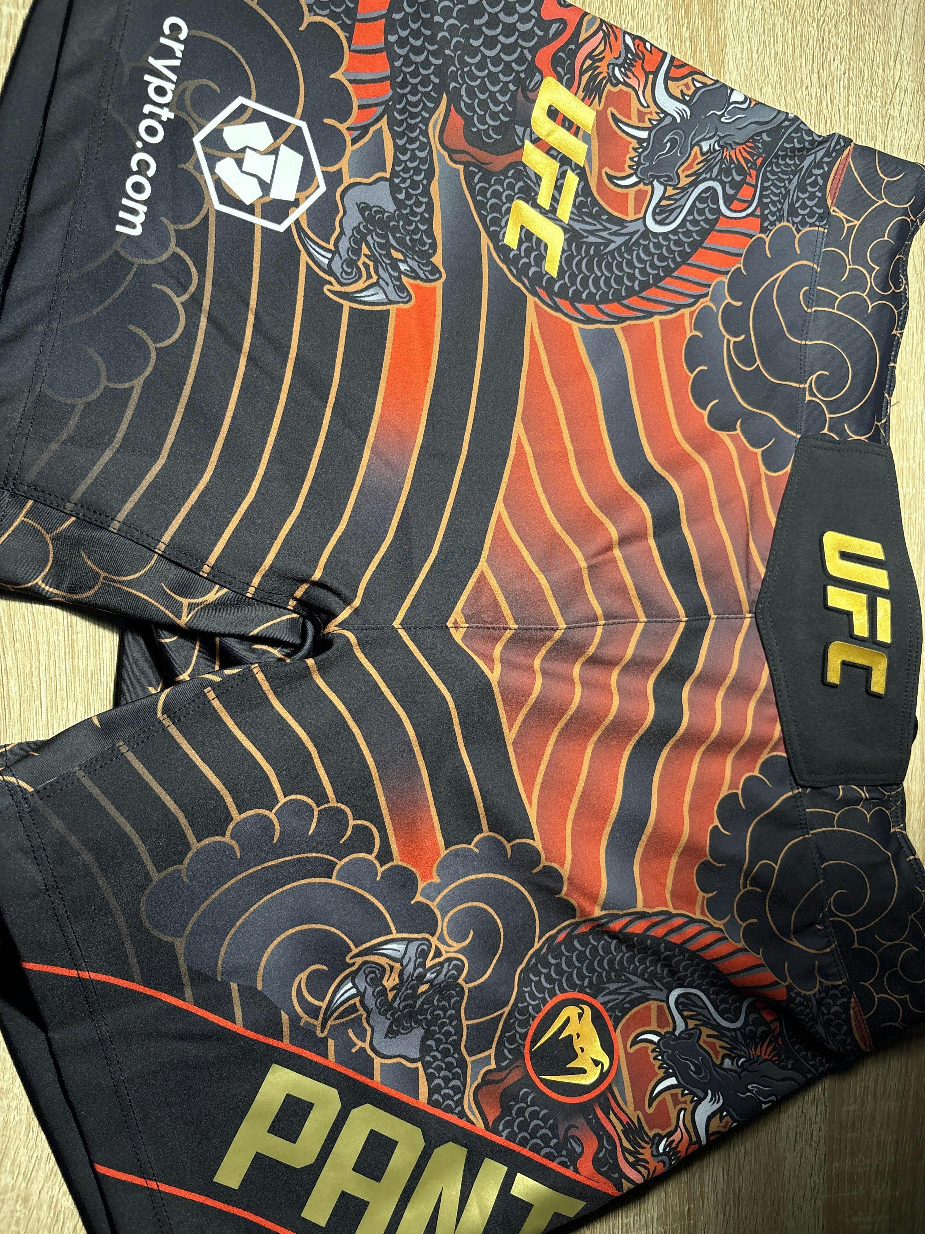 Men's UFC Unrivaled by Venum Red Alexandre Pantoja Short fit Fight