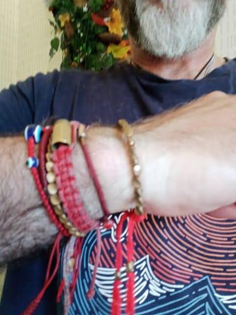 Tibetan Copper Beads Bracelet Handmade - For Healing, Strength & Protection