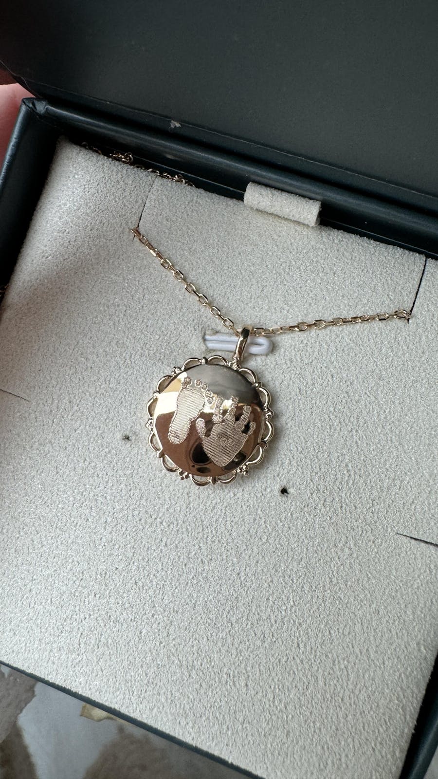 Collier dentelé plaqué or 18k - Empreinte