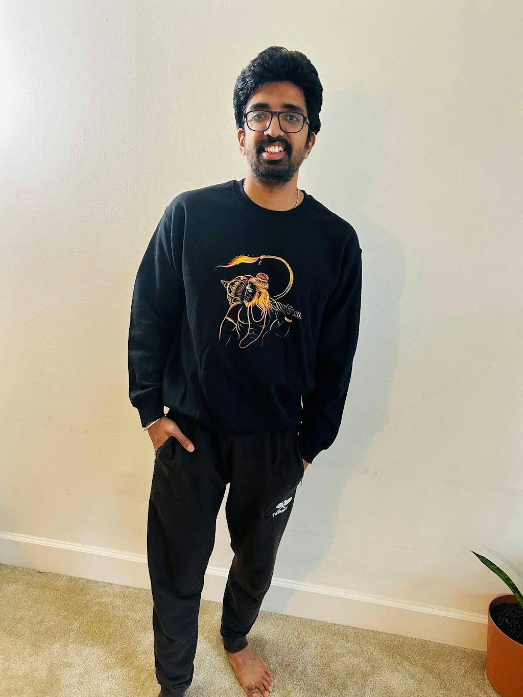 Lord Hanuman Divine Strength Customized Sweatshirt