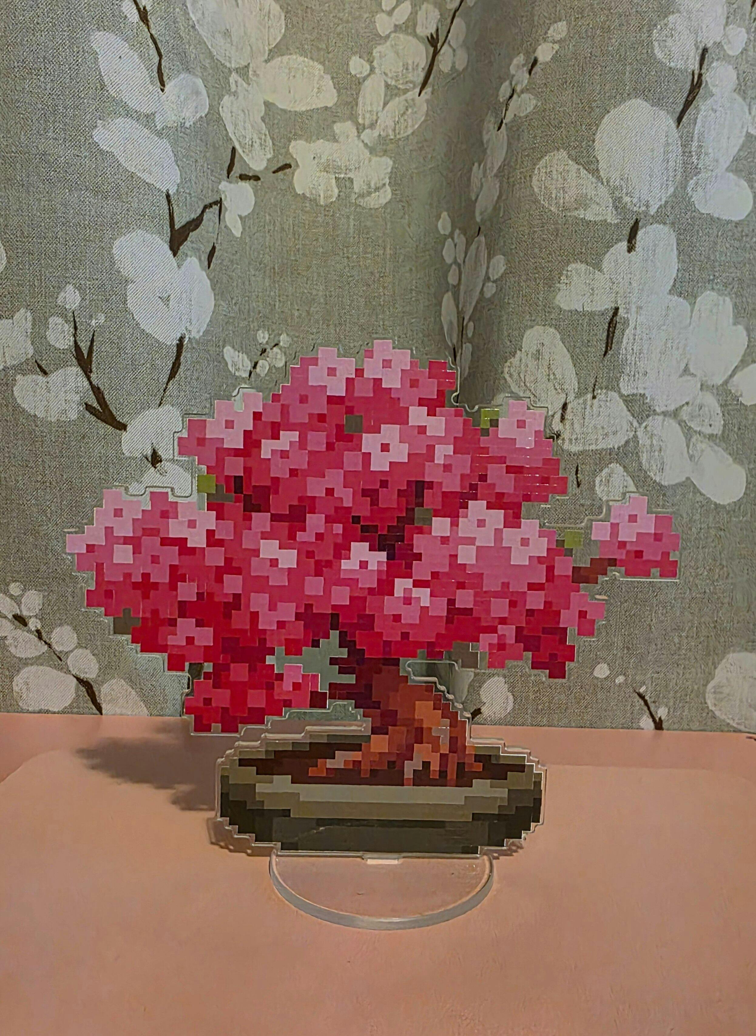 Cherry Blossom Bonsai Acrylic Standee Collectible | Pixel Art