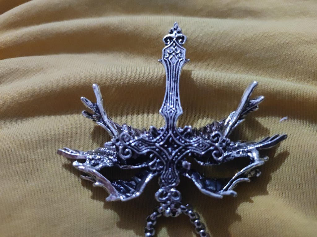 0646 - Angel Multi Wings Cross Necklace